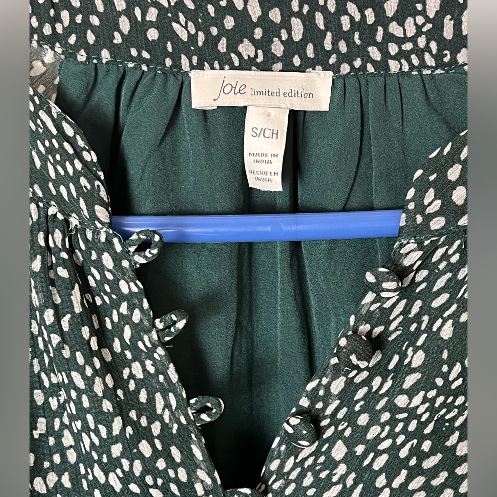 Joie limited edition balloon sleeve arctic animal spot dress, size S - Picture 9 of 10